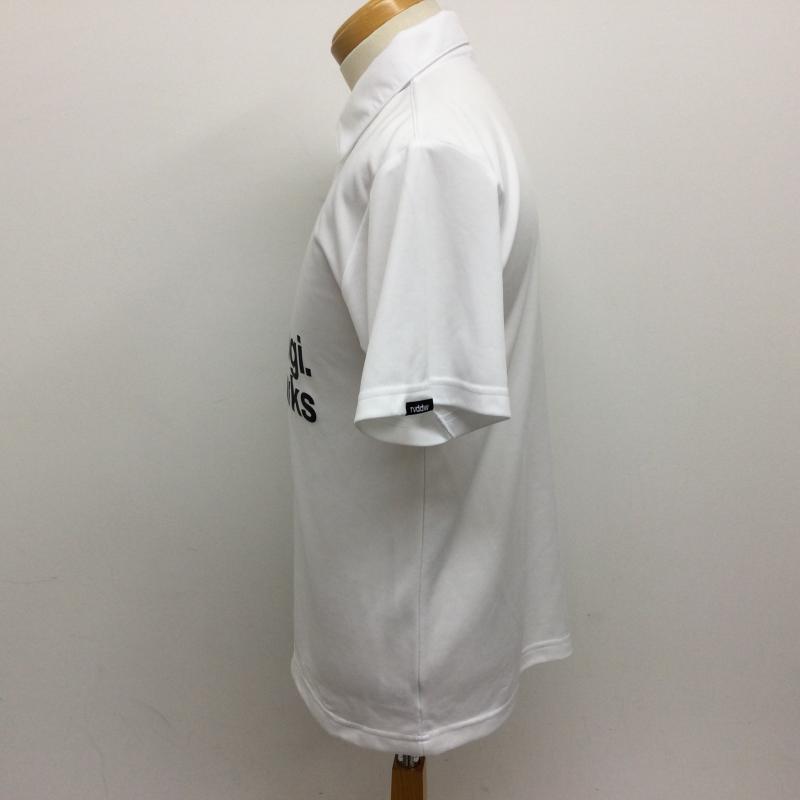 リバーサル reversal ポロシャツ 半袖 フロントロゴプリント 半袖ポロシャツ S ロゴ、文字 白 / ホワイト / white メンズ USED 古着 中古 50112864
