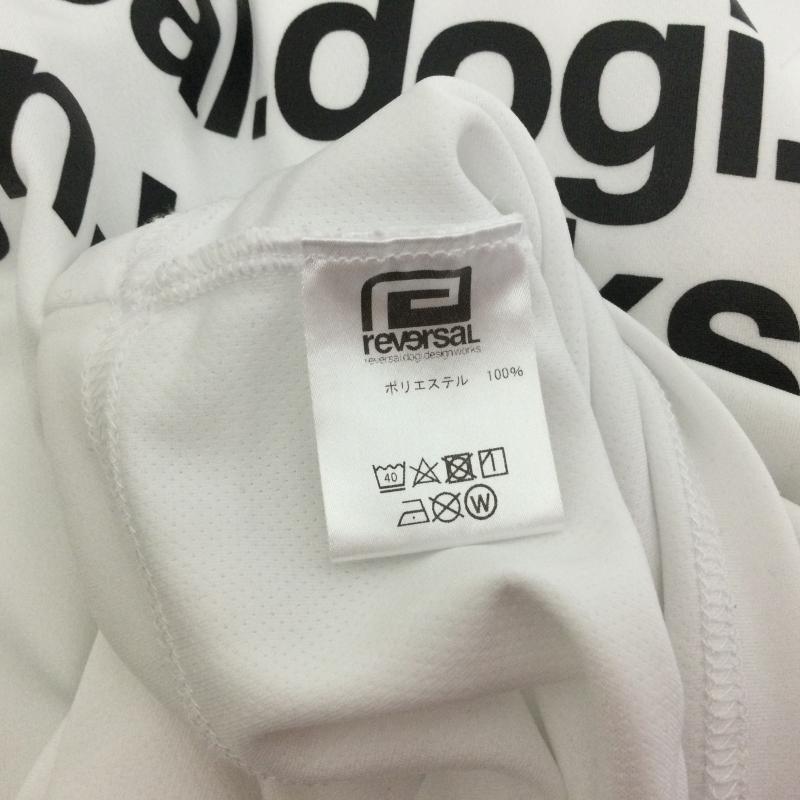 リバーサル reversal ポロシャツ 半袖 フロントロゴプリント 半袖ポロシャツ S ロゴ、文字 白 / ホワイト / white メンズ USED 古着 中古 50112864