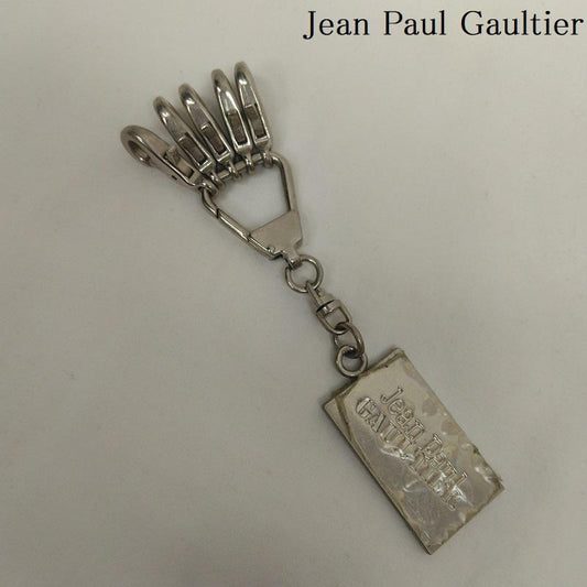 ジャンポールゴルチエ Jean Paul Gaultier キーホルダー キーホルダー 5連 キーチェーン キーホルダー ロゴ プレート - 銀 / シルバー / silver color メンズ USED 古着 中古 50112877