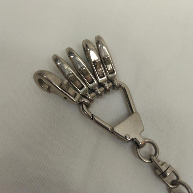 ジャンポールゴルチエ Jean Paul Gaultier キーホルダー キーホルダー 5連 キーチェーン キーホルダー ロゴ プレート - 銀 / シルバー / silver color メンズ USED 古着 中古 50112877