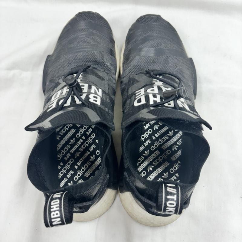 アディダス adidas スニーカー スニーカー EE9702 NBHD BAPE NMD STEALTH A BATHING APE NEIGHBORHOOD 26.5cm 黒 / ブラック / black メンズ USED 古着 中古 50112901