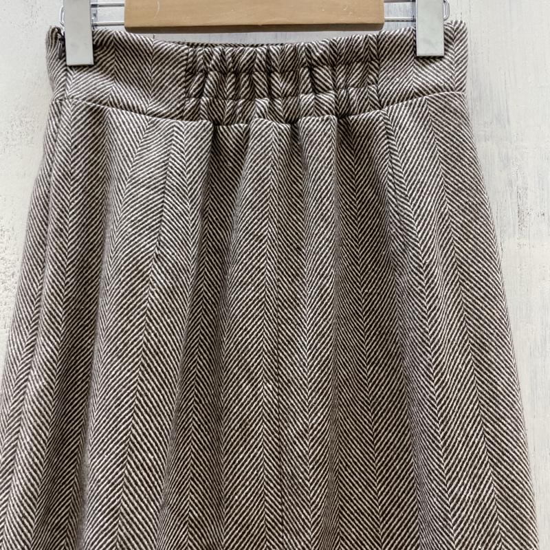 リゼクシー RESEXXY スカート ロングスカート 152240802701-01 ヘリンボーンスリットロング FREE 茶 / ブラウン / brown レディース USED 古着 中古 50113306