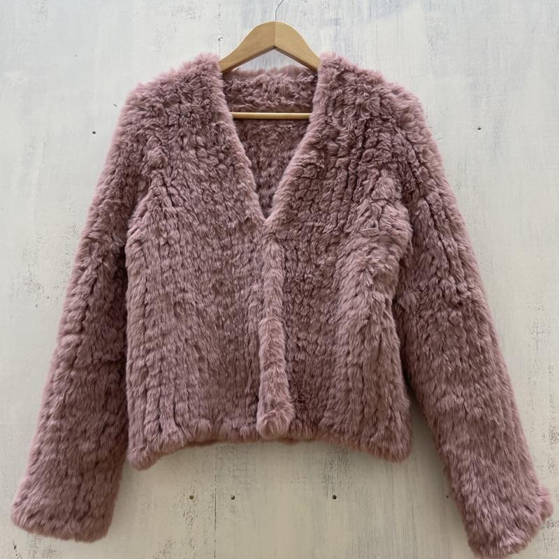 エイミーイストワール eimy istoire ジャケット、上着 ジャケット、ブレザー 1118600533-0 フェイクファー 2018AW FREE 桃 / ピンク / pink レディース USED 古着 中古 50113327