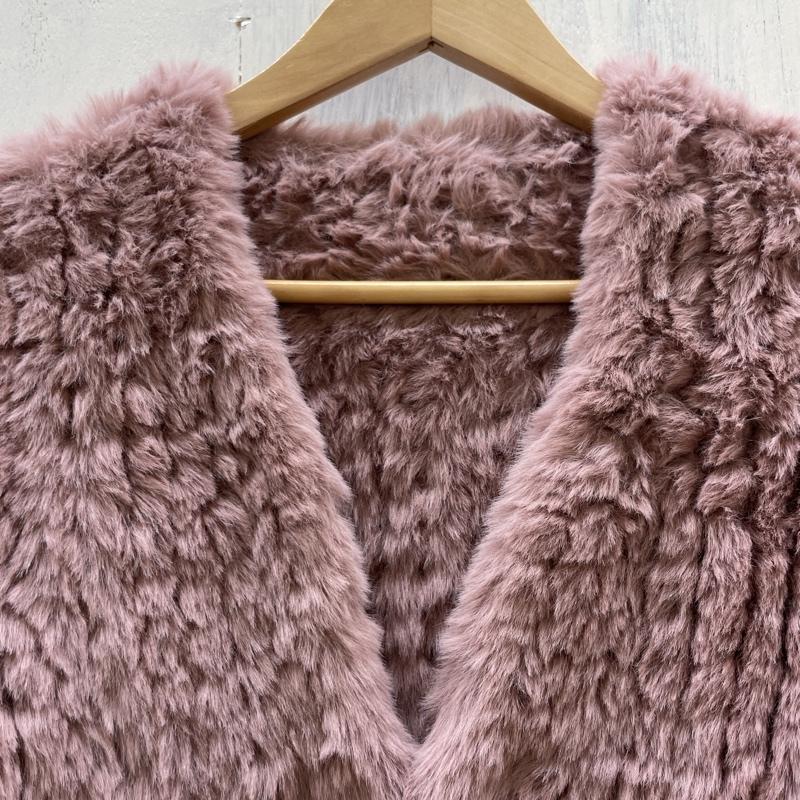 エイミーイストワール eimy istoire ジャケット、上着 ジャケット、ブレザー 1118600533-0 フェイクファー 2018AW FREE 桃 / ピンク / pink レディース USED 古着 中古 50113327