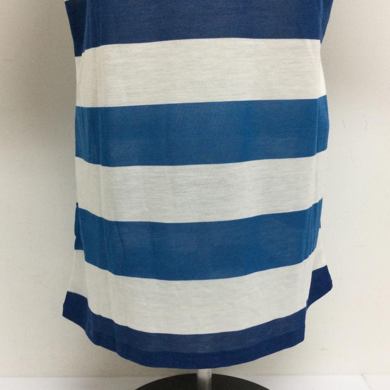 ザノースフェイス THE NORTH FACE Tシャツ 半袖 L ボーダー柄 白 / ホワイト / white X 青 / ブルー / blue レディース USED 古着 中古 50113339