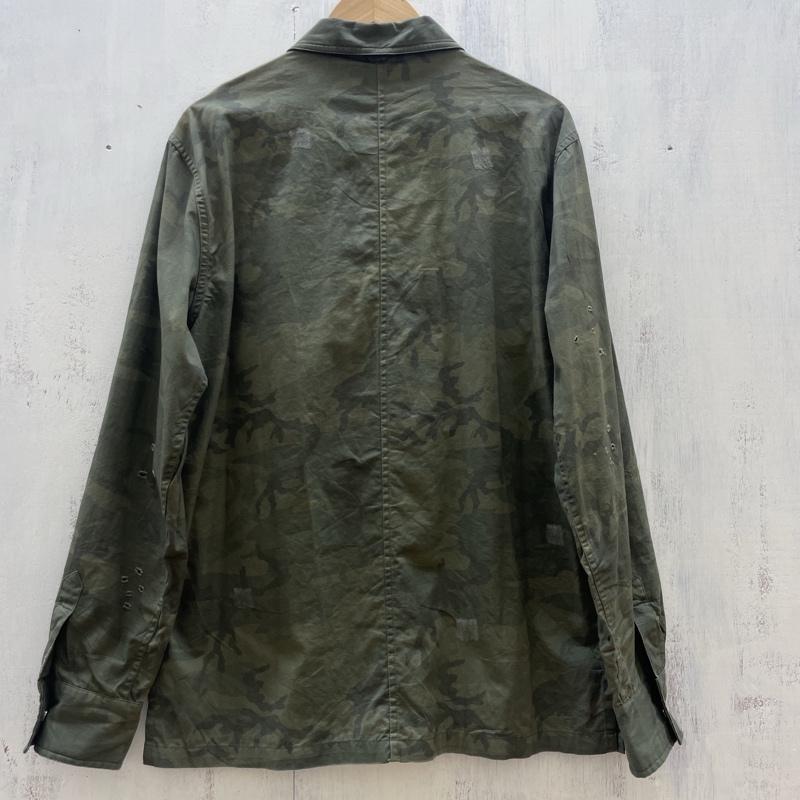 古着 USED ジャケット、上着 ジャンパー、ブルゾン Ovadia&Sons オバディアアンドサンズ カモフラ 迷彩柄 ミリタリー シャツ S メンズ USED 古着 中古 50113381