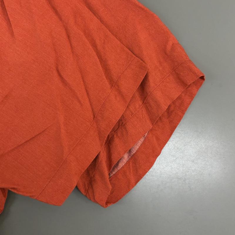 アバハウス ABAHOUSE シャツ、ブラウス 半袖 レーヨン 南国柄 ダイヤ柄 オープンカラー ボックス - 橙 / オレンジ / orange メンズ USED 古着 中古 50113468