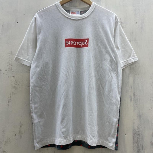 シュプリーム Supreme Tシャツ 半袖 ✕ COMME des GARCONS SHIRT ギャルソン 13SS 反転 Box Logo S/S Tee M 白 / ホワイト / white メンズ USED 古着 中古 50113614