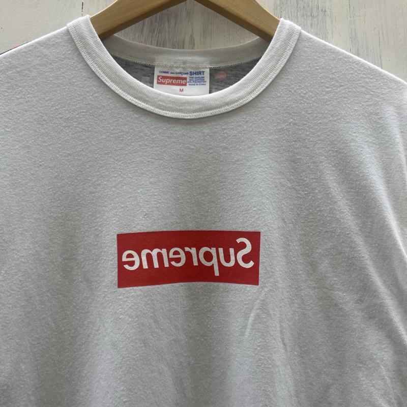 シュプリーム Supreme Tシャツ 半袖 ✕ COMME des GARCONS SHIRT ギャルソン 13SS 反転 Box Logo S/S Tee M 白 / ホワイト / white メンズ USED 古着 中古 50113614