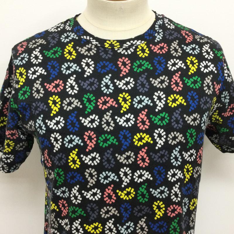 ピーエスポールスミス PS Paul Smith Tシャツ 半袖 172503 総柄プリント 半袖シャツ L 総柄 黒 / ブラック / black X マルチカラー / マルチカラー / multicolor メンズ USED 古着 中古 50113647