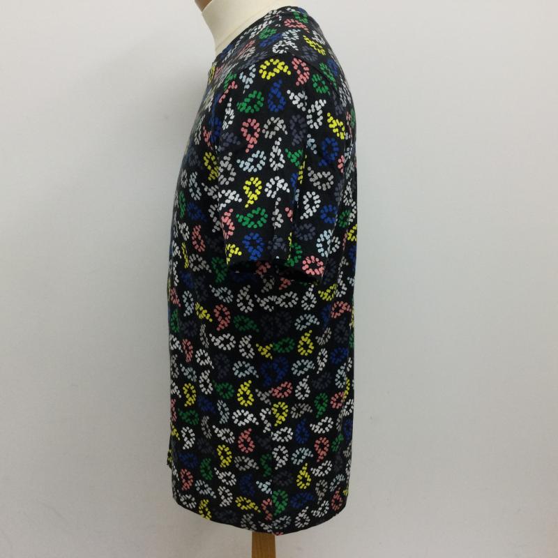 ピーエスポールスミス PS Paul Smith Tシャツ 半袖 172503 総柄プリント 半袖シャツ L 総柄 黒 / ブラック / black X マルチカラー / マルチカラー / multicolor メンズ USED 古着 中古 50113647