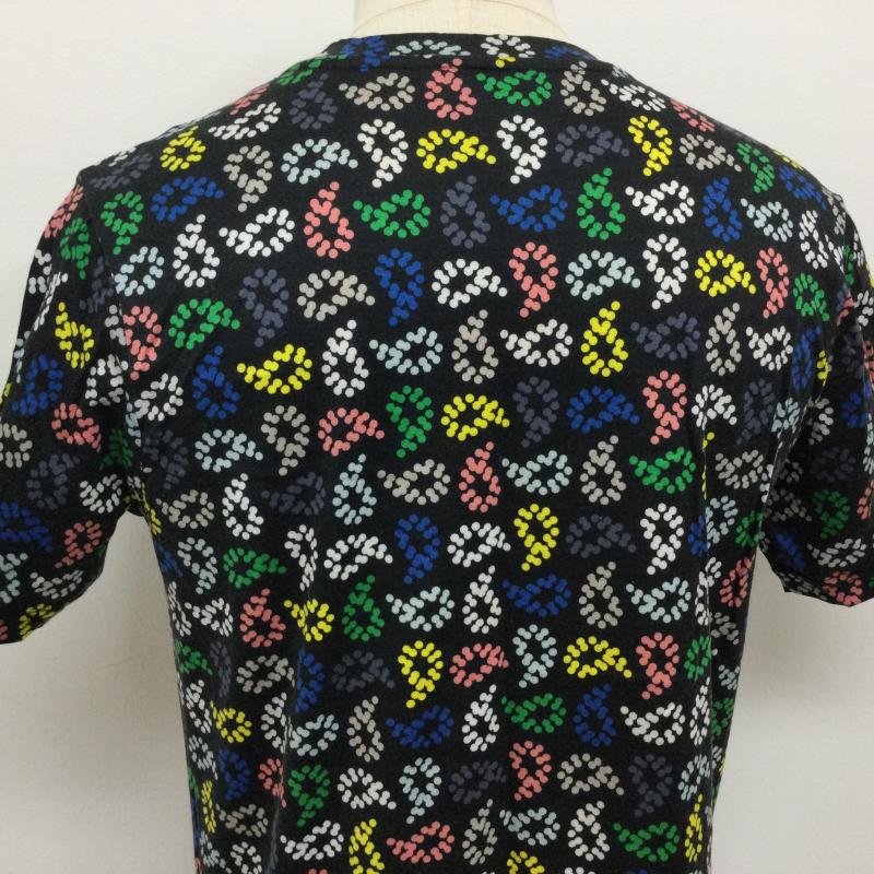 ピーエスポールスミス PS Paul Smith Tシャツ 半袖 172503 総柄プリント 半袖シャツ L 総柄 黒 / ブラック / black X マルチカラー / マルチカラー / multicolor メンズ USED 古着 中古 50113647