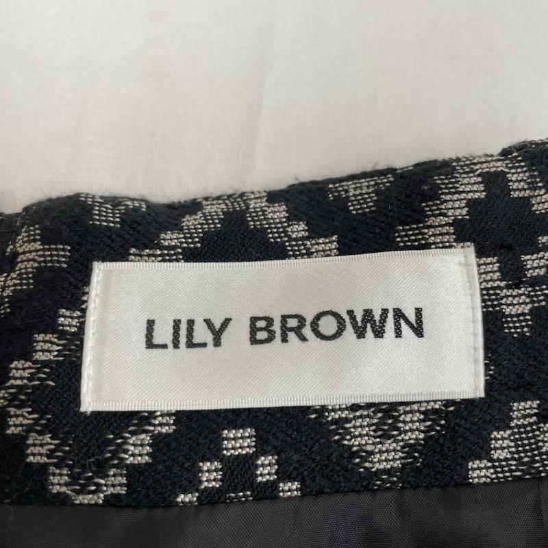 リリー ブラウン Lily Brown パンツ ショートパンツ パイピングパイスカート ショーパン ジャガード 総柄 ミニ丈 タイト LWFP224016 1 総柄 X 刺繍 黒 / ブラック / black レディース USED 古着 中古 50113769