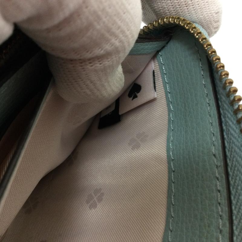 ケイト・スペード ニューヨーク kate spade new york 財布 長財布 PWRU7599 ラウンドファスナー 長財布 - ロゴ、文字 薄緑 / ライトグリーン / レディース USED 古着 中古 50113867