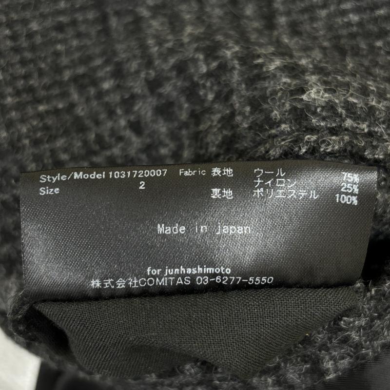 ジュンハシモト junhashimoto ジャケット、上着 ジャケット、ブレザー 1031720007 FILM CUTTING JACKET フィルムカッティング ウール 2 黒 / ブラック / black メンズ USED 古着 中古 50113895
