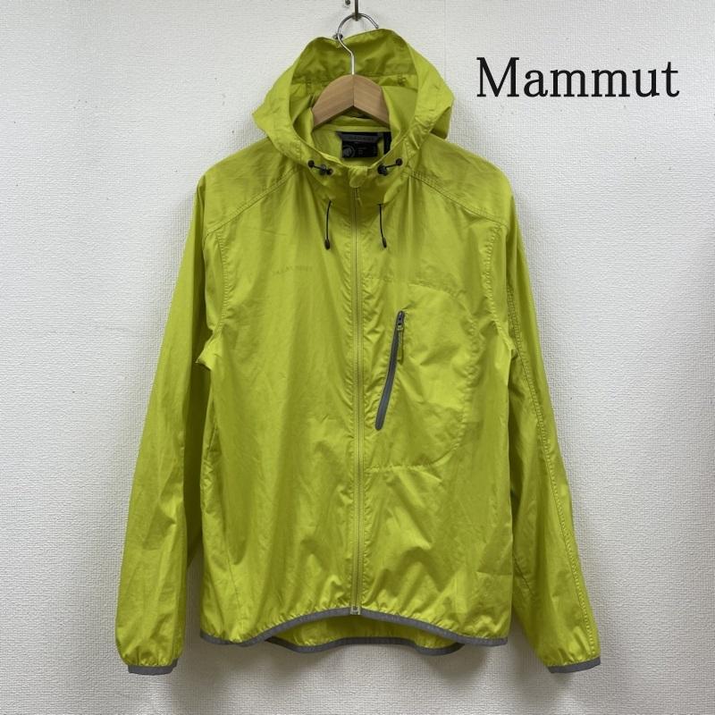 マムート Mammut ジャケット、上着 ジャンパー、ブルゾン 1010-09200 SALOBER Jacket サロバー フード付き ロゴ ジャケット S ロゴ、文字 X プリント 黄緑 / イエローグリーン / メンズ USED 古着 中古 50113908