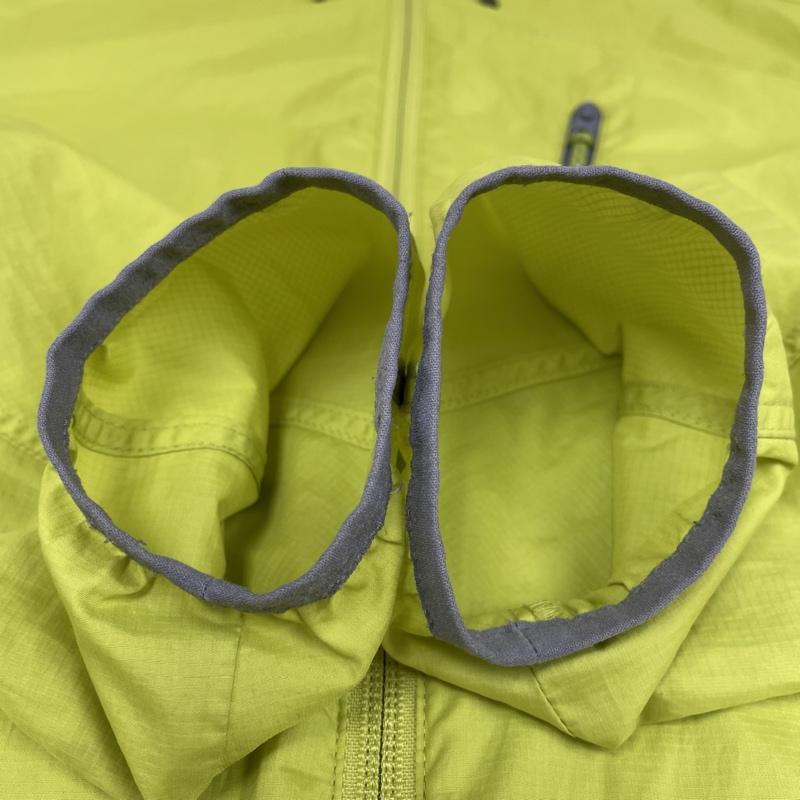 マムート Mammut ジャケット、上着 ジャンパー、ブルゾン 1010-09200 SALOBER Jacket サロバー フード付き ロゴ ジャケット S ロゴ、文字 X プリント 黄緑 / イエローグリーン / メンズ USED 古着 中古 50113908