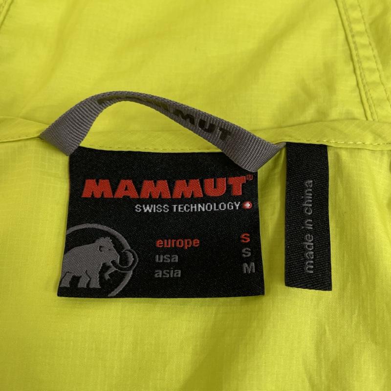 マムート Mammut ジャケット、上着 ジャンパー、ブルゾン 1010-09200 SALOBER Jacket サロバー フード付き ロゴ ジャケット S ロゴ、文字 X プリント 黄緑 / イエローグリーン / メンズ USED 古着 中古 50113908