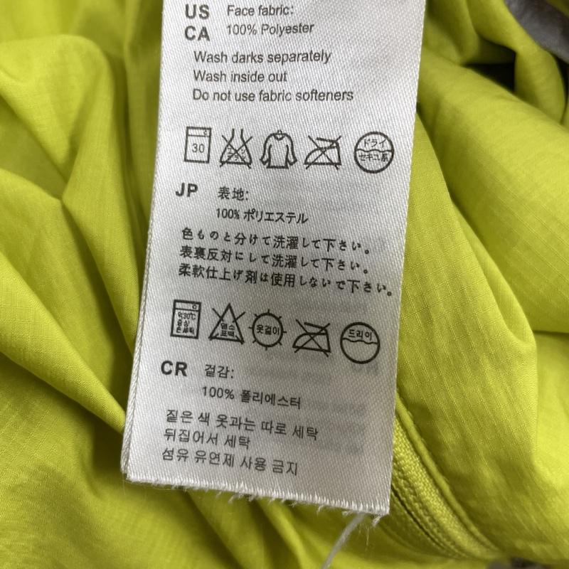 マムート Mammut ジャケット、上着 ジャンパー、ブルゾン 1010-09200 SALOBER Jacket サロバー フード付き ロゴ ジャケット S ロゴ、文字 X プリント 黄緑 / イエローグリーン / メンズ USED 古着 中古 50113908