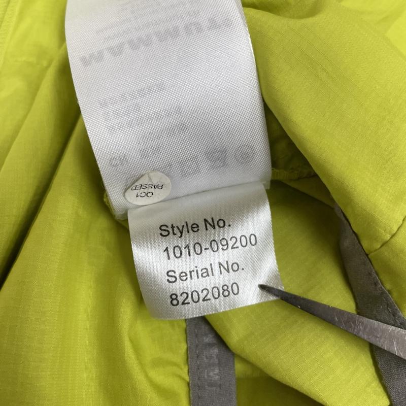 マムート Mammut ジャケット、上着 ジャンパー、ブルゾン 1010-09200 SALOBER Jacket サロバー フード付き ロゴ ジャケット S ロゴ、文字 X プリント 黄緑 / イエローグリーン / メンズ USED 古着 中古 50113908
