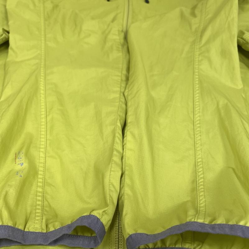マムート Mammut ジャケット、上着 ジャンパー、ブルゾン 1010-09200 SALOBER Jacket サロバー フード付き ロゴ ジャケット S ロゴ、文字 X プリント 黄緑 / イエローグリーン / メンズ USED 古着 中古 50113908