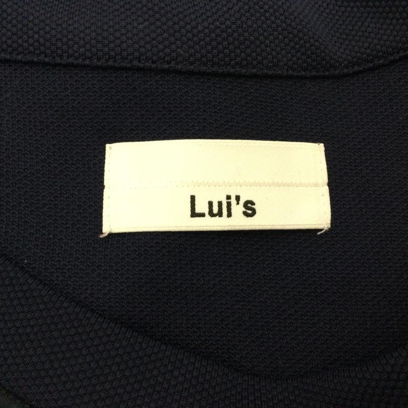 ルイス Lui s カットソー 長袖 LV14A0060750100 フロント・袖切替 長袖カットソー 袖・裾口リブ仕立て M 無地 紺 / ネイビー / navy メンズ USED 古着 中古 50114010