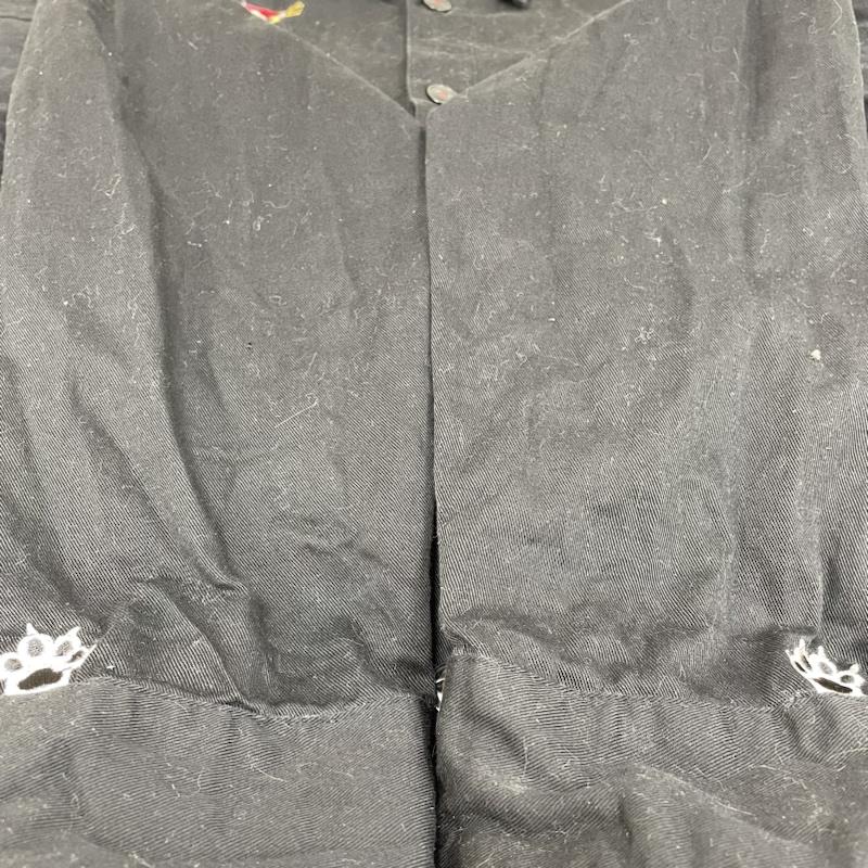 古着 USED シャツ、ブラウス 長袖 喜人 KIJIN 虎衣 TRY 刺繍 トラ タイガー 長袖 ワークシャツ XL ロゴ、文字 X 刺繍 X アニマル柄 黒 / ブラック / black メンズ USED 古着 中古 50114080