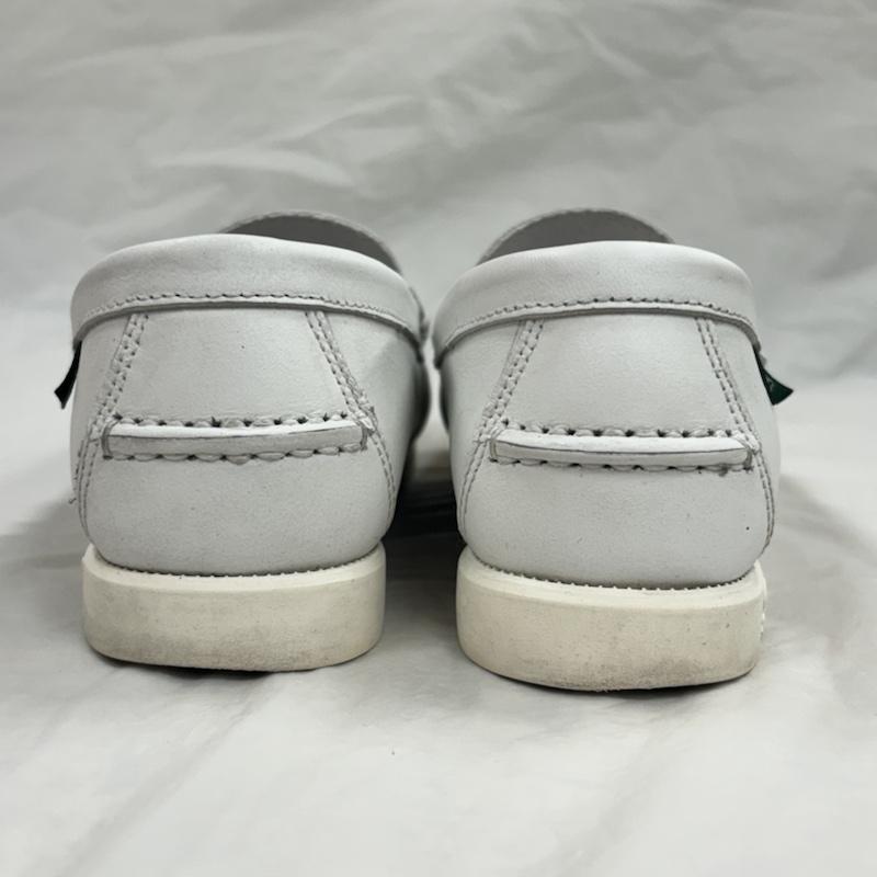 パラブーツ Paraboot 革靴 革靴 ✕ UNITED ARROWS ビットローファー レザー BIT DECK - 白 / ホワイト / white レディース USED 古着 中古 50114109