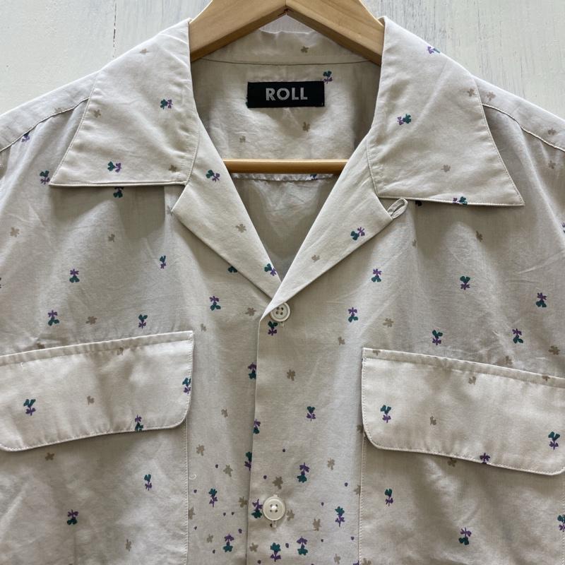 古着 USED シャツ、ブラウス 半袖 02-12-851 ROLL ロール オープンカラー 開襟 L ベージュ / ベージュ / beige メンズ USED 古着 中古 50114218