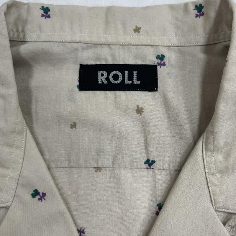 古着 USED シャツ、ブラウス 半袖 02-12-851 ROLL ロール オープンカラー 開襟 L ベージュ / ベージュ / beige メンズ USED 古着 中古 50114218