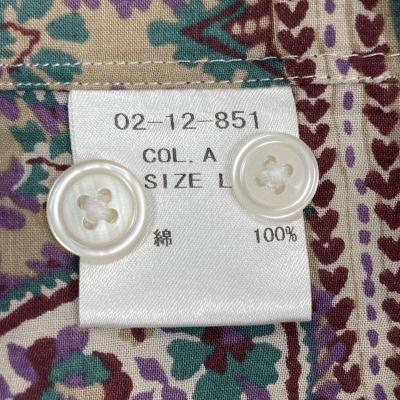 古着 USED シャツ、ブラウス 半袖 02-12-851 ROLL ロール オープンカラー 開襟 L ベージュ / ベージュ / beige メンズ USED 古着 中古 50114218