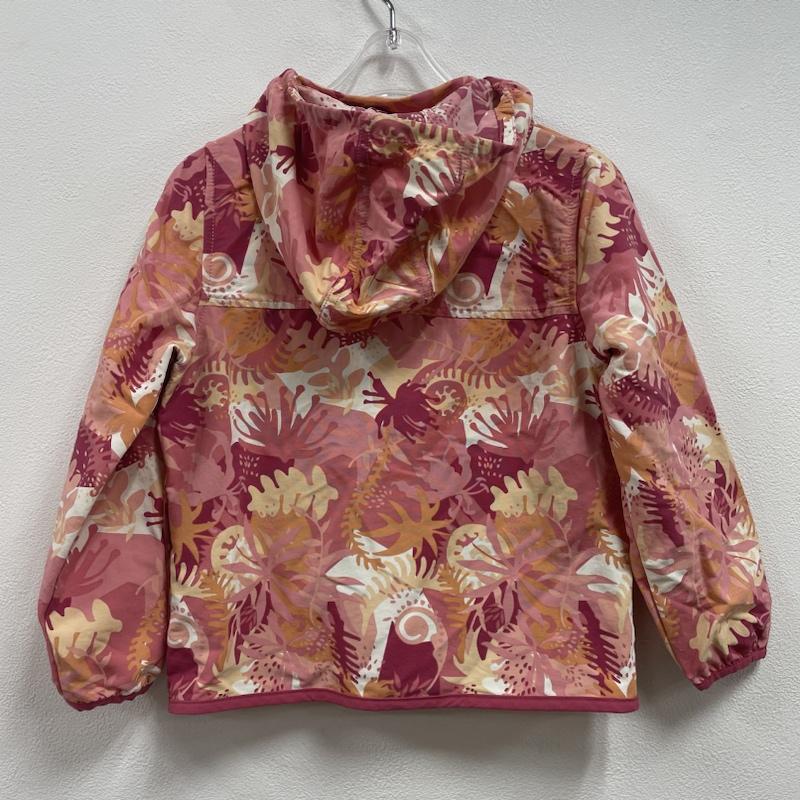 パタゴニア patagonia ジャケット、上着 ジャンパー、ブルゾン キッズ 2019ss Baggies Jacket バギーズジャケット フード着脱可 60289 4 総柄 X ロゴ、文字 桃 / ピンク / pink X 橙 / オレンジ / orange X 白 / ホワイト / white ガールズ USED 古着 中古 50114304