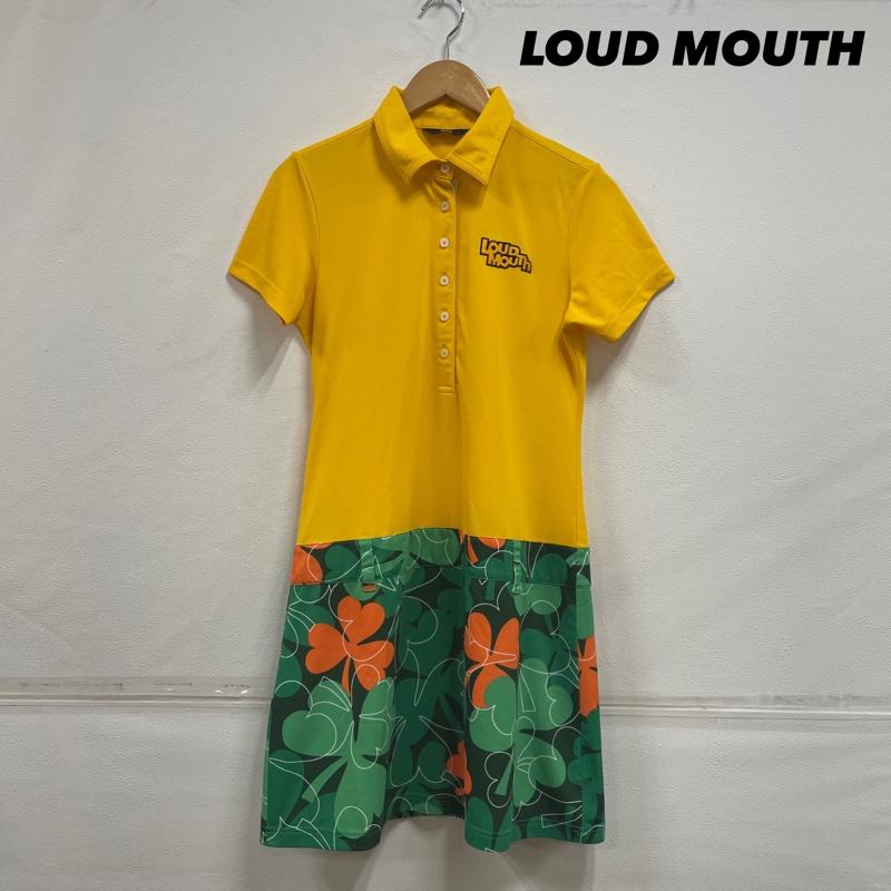 古着 USED ワンピース ミニスカート LOUD MOUTH ラウドマウス 半袖 ポロ ワンピース ゴルフウェア L L 総柄 X ワンポイント X ロゴ、文字 X 刺繍 黄 / イエロー / yellow X 黒 / ブラック / black X 緑 / グリーン / green X 橙 / オレンジ / orange X 白 / ホワイト / white レディース USED 古着 中古 50114319