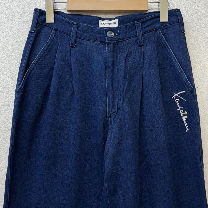 古着 USED ボトムス ボトムス KANSAI MAN カンサイマン ロゴ 刺繍 2タック デニム トラウザーパンツ - メンズ USED 古着 中古 50114541