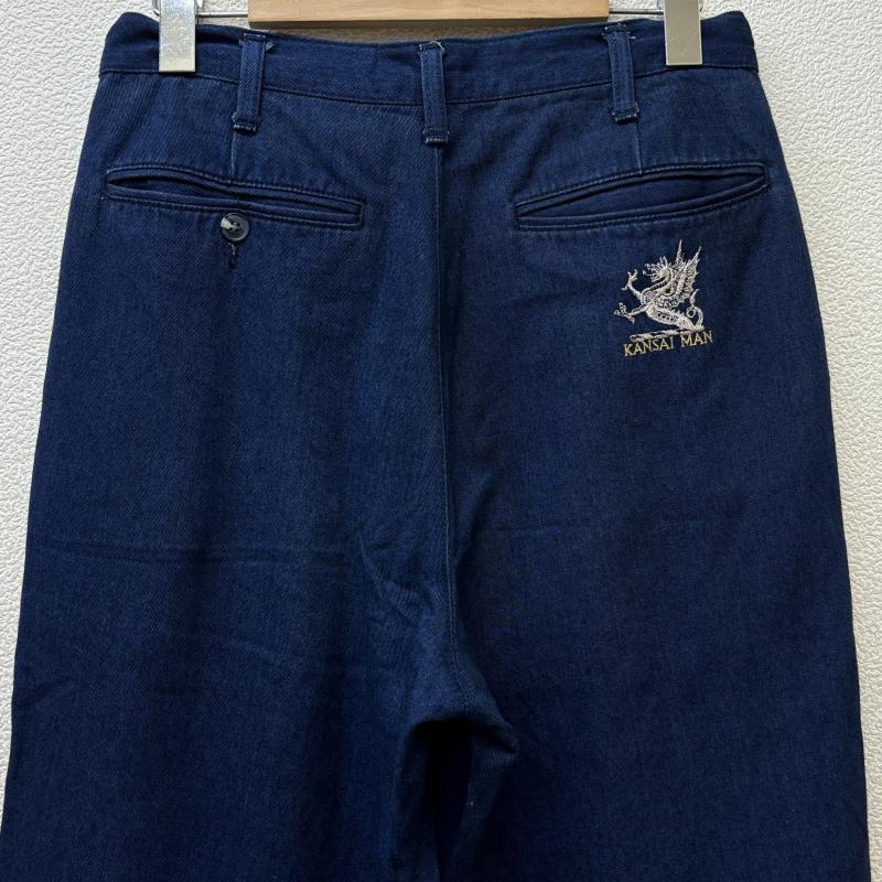 古着 USED ボトムス ボトムス KANSAI MAN カンサイマン ロゴ 刺繍 2タック デニム トラウザーパンツ - メンズ USED 古着 中古 50114541
