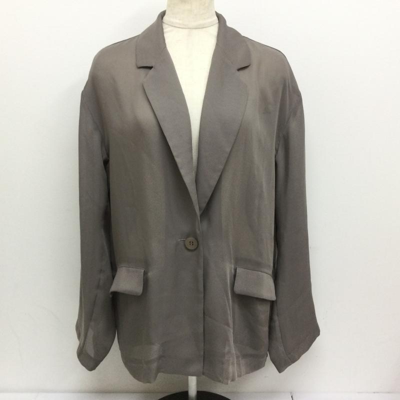 スナイデル SNIDEL ジャケット、上着 ジャケット、ブレザー SWFJ242085 Sheer Jacket シアー ジャケット モカ 1 無地 グレージュ / グレージュ / レディース USED 古着 中古 50114667
