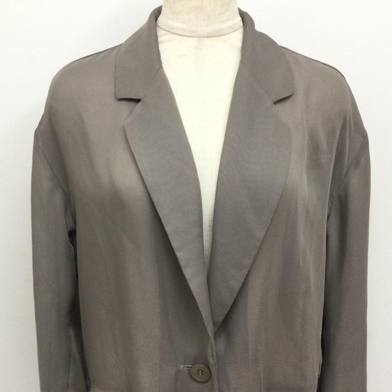 スナイデル SNIDEL ジャケット、上着 ジャケット、ブレザー SWFJ242085 Sheer Jacket シアー ジャケット モカ 1 無地 グレージュ / グレージュ / レディース USED 古着 中古 50114667