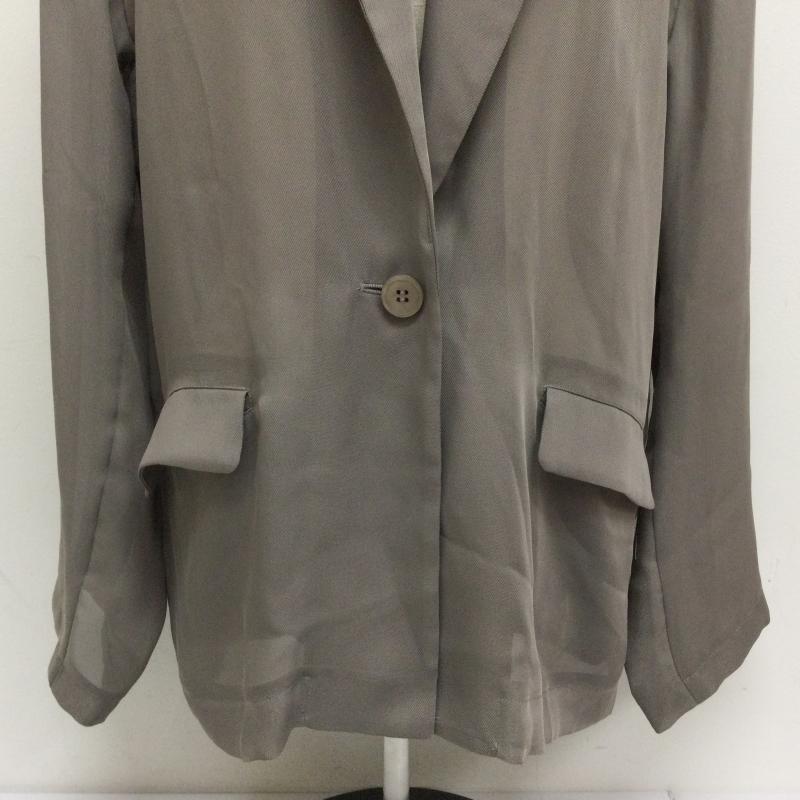 スナイデル SNIDEL ジャケット、上着 ジャケット、ブレザー SWFJ242085 Sheer Jacket シアー ジャケット モカ 1 無地 グレージュ / グレージュ / レディース USED 古着 中古 50114667
