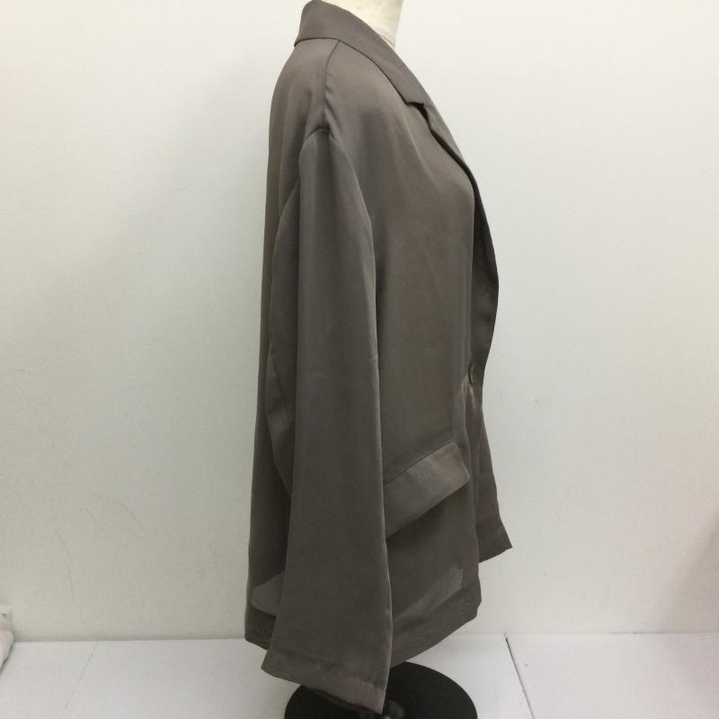 スナイデル SNIDEL ジャケット、上着 ジャケット、ブレザー SWFJ242085 Sheer Jacket シアー ジャケット モカ 1 無地 グレージュ / グレージュ / レディース USED 古着 中古 50114667