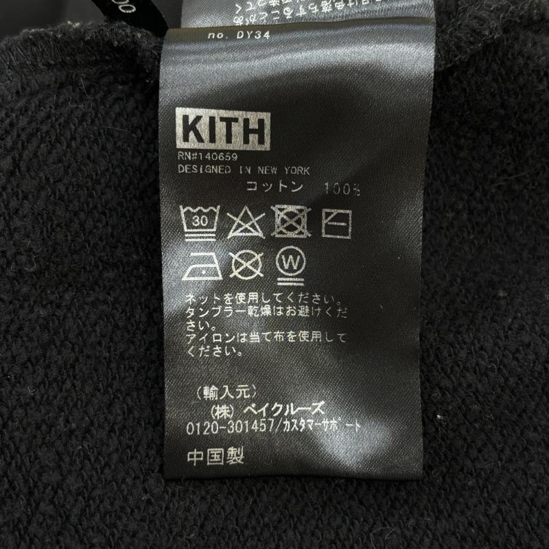 キス KITH パーカー 長袖 Barbie Hoodie Dress バービー コラボ フーディ プルオーバー ロング丈 スウェット - 黒 / ブラック / black ガールズ USED 古着 中古 50114801
