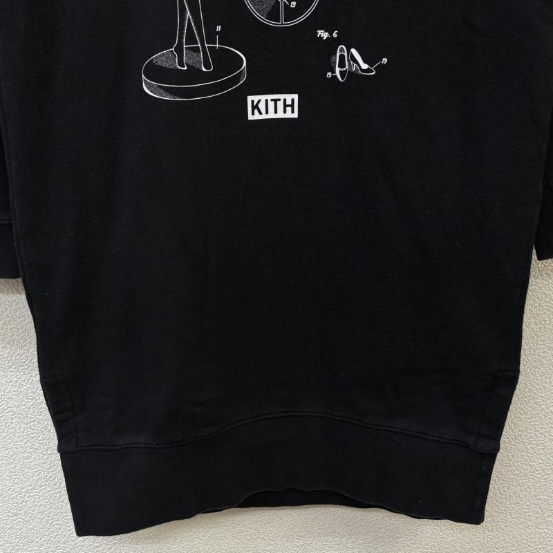 キス KITH パーカー 長袖 Barbie Hoodie Dress バービー コラボ フーディ プルオーバー ロング丈 スウェット - 黒 / ブラック / black ガールズ USED 古着 中古 50114801