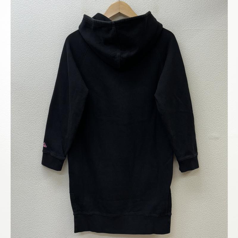 キス KITH パーカー 長袖 Barbie Hoodie Dress バービー コラボ フーディ プルオーバー ロング丈 スウェット - 黒 / ブラック / black ガールズ USED 古着 中古 50114801