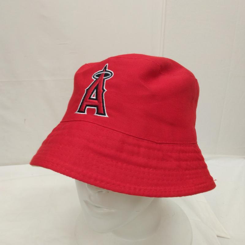 古着 USED 帽子 ハット MLB Angels エンゼルス リバーシブル バケット ハット シティコネクト ロゴ - ベージュ / ベージュ / beige X 赤 / レッド / red メンズ USED 古着 中古 50114834