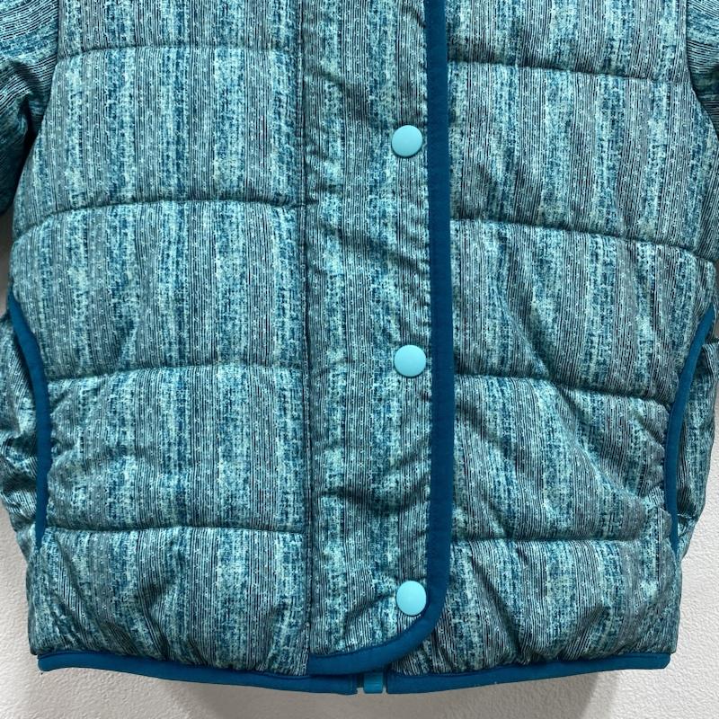 パタゴニア patagonia ジャケット、上着 ジャンパー、ブルゾン キッズ Baby Reversible Dream Song Hoody 61150 ボア フリース リバーシブル 3T - 総柄 X ワンポイント X ロゴ、文字 緑 / グリーン / green X 薄緑 / ライトグリーン / ガールズ USED 古着 中古 50114903