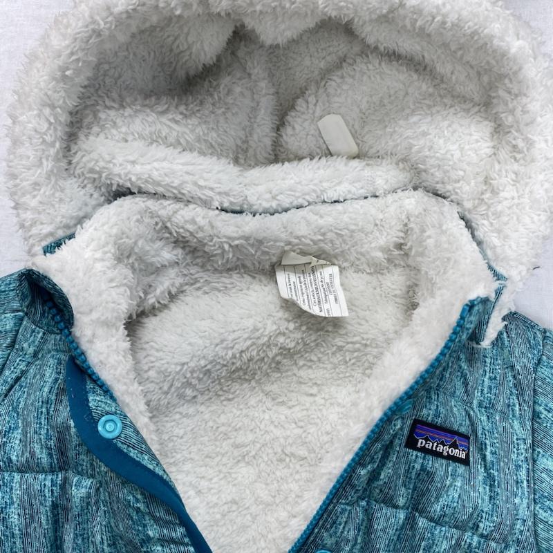 パタゴニア patagonia ジャケット、上着 ジャンパー、ブルゾン キッズ Baby Reversible Dream Song Hoody 61150 ボア フリース リバーシブル 3T - 総柄 X ワンポイント X ロゴ、文字 緑 / グリーン / green X 薄緑 / ライトグリーン / ガールズ USED 古着 中古 50114903