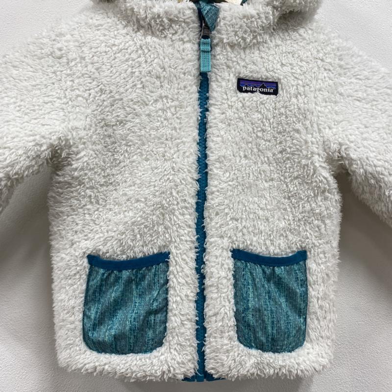 パタゴニア patagonia ジャケット、上着 ジャンパー、ブルゾン キッズ Baby Reversible Dream Song Hoody 61150 ボア フリース リバーシブル 3T - 総柄 X ワンポイント X ロゴ、文字 緑 / グリーン / green X 薄緑 / ライトグリーン / ガールズ USED 古着 中古 50114903