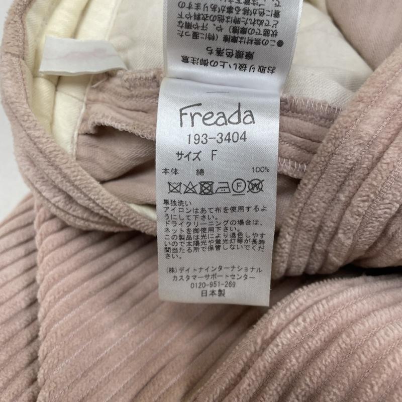 フリーダ Freada パンツ ワークパンツ、ペインターパンツ コーデュロイ ワイド パンツ コックパンツ 太め 大きめ オーバーシルエット 193-3404 FREE 無地 桃 / ピンク / pink レディース USED 古着 中古 50115100