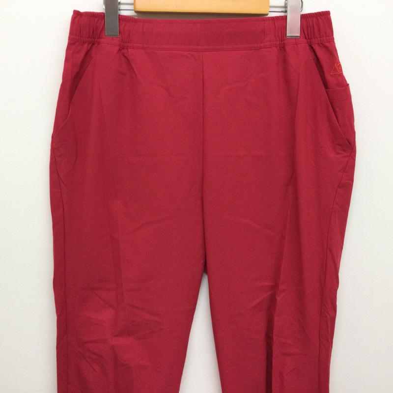 ルコックスポルティフ le coq sportif ボトムス ボトムス QMMPJD30 エアスタイリッシュパンツ 9分丈 マルチトレーニングウェア サイズO LL 無地 赤 / レッド / red メンズ USED 古着 中古 50115126