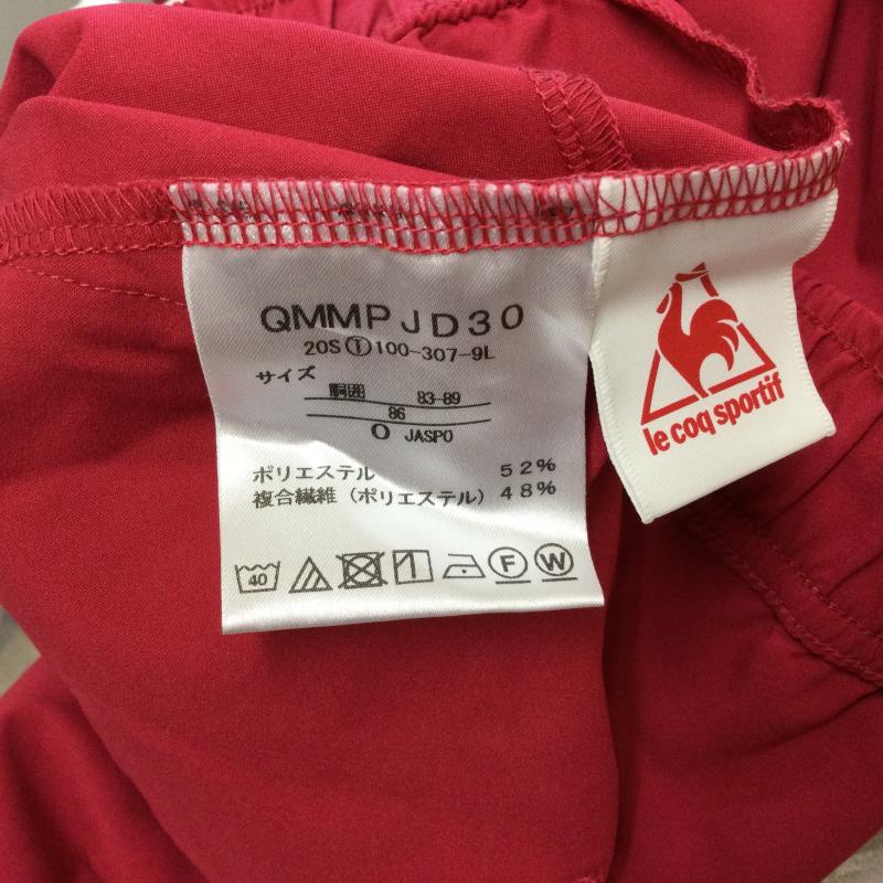 ルコックスポルティフ le coq sportif ボトムス ボトムス QMMPJD30 エアスタイリッシュパンツ 9分丈 マルチトレーニングウェア サイズO LL 無地 赤 / レッド / red メンズ USED 古着 中古 50115126