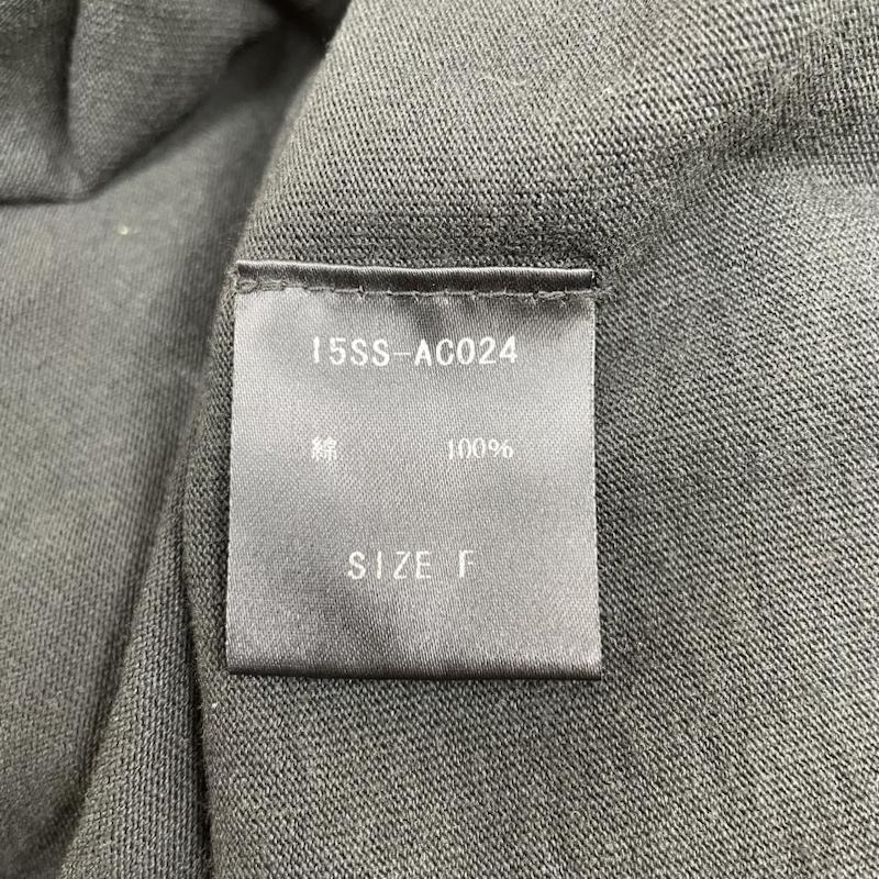 ユウミアリア yuumi ARIA カットソー 半袖 15ss ray BEAMS別注 カットソー フレンチスリーブ フリル 15SS-AC024 FREE 無地 黒 / ブラック / black レディース USED 古着 中古 50115136